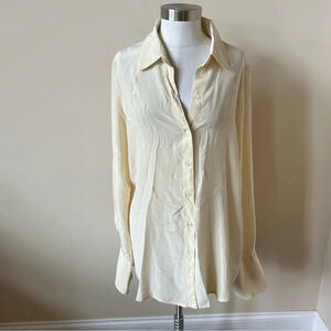 John Patrick Organic silk button down shirt 17273